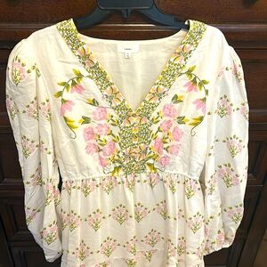 Long sleeve floral maxi dress